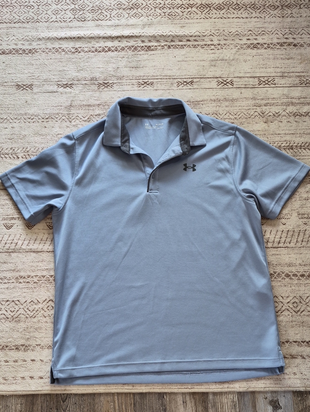 Under Armour Men's Blue Gray Performance Polo